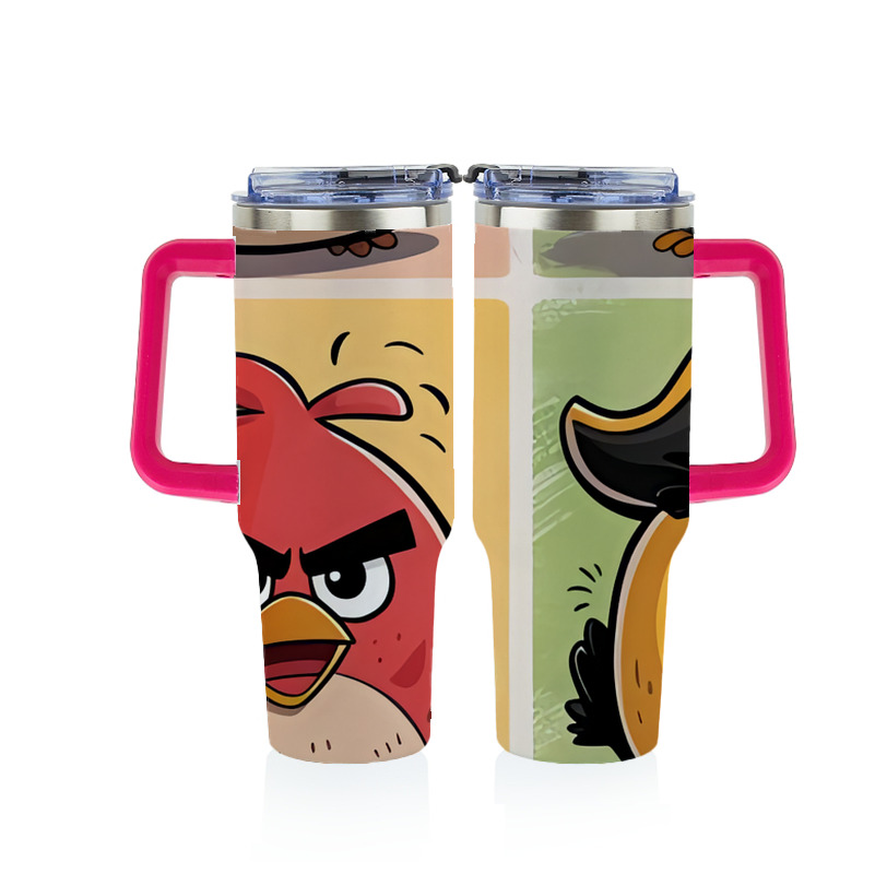 （画像用） Angry Birds アングリーバード 1200ｍLフルプリント車用タンブラー